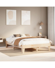 Cadre de lit sans matelas 160x200 cm bois massif de pin | Mobilier & Déco
