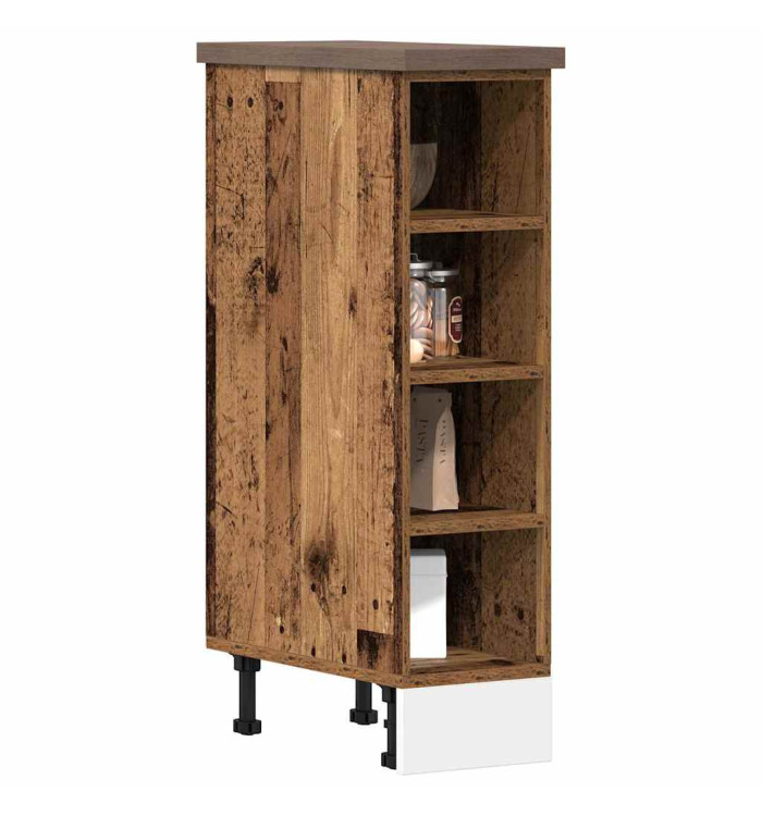 Armoire de plancher "Riga" vieux bois 20x44,5x81,5cm | Mobilier & Déco