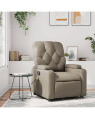 Fauteuil de massage inclinable Cappuccino Similicuir | Mobilier & Déco