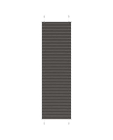 Store plissé noir 65x200 cm largeur du tissu 64,4 cm polyester | Mobilier & Déco