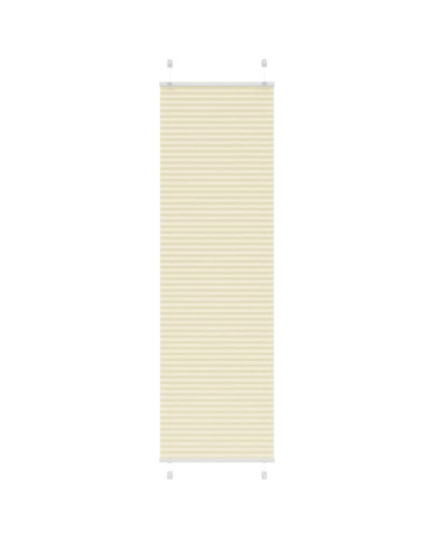 Store plissé crème 65x200 cm largeur du tissu 64,4 cm polyester | Mobilier & Déco