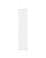 Store plissé blanc 40x200 cm largeur du tissu 39,4 cm polyester | Mobilier & Déco