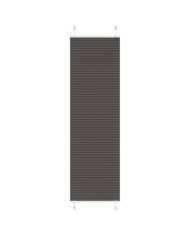Store plissé noir 55x200 cm largeur du tissu 54,4 cm polyester | Mobilier & Déco