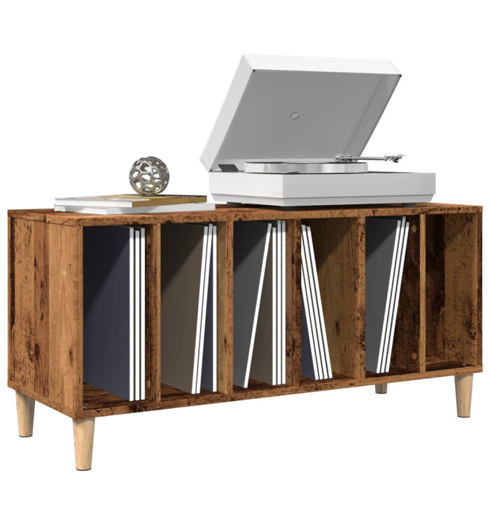 Armoire à disques vieux bois 100x38x48 cm bois d'ingénierie | Mobilier & Déco