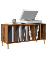 Armoire à disques vieux bois 100x38x48 cm bois d'ingénierie | Mobilier & Déco