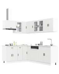 Ensemble d'armoires cuisine 11pcs Porto blanc bois d'ingénierie | Mobilier & Déco