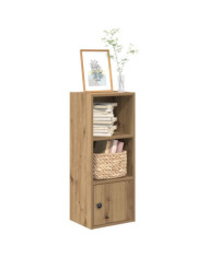 Bibliothèque chêne artisanal 31x24x77 cm bois d'ingénierie | Mobilier & Déco