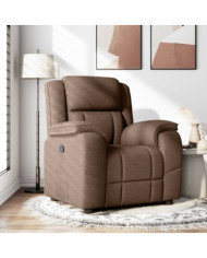 Fauteuil inclinable Marron Tissu | Mobilier & Déco