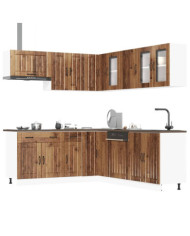 Ensemble d'armoires de cuisine 11 pcs Lucca bois d'ingénierie | Mobilier & Déco