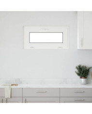 Fenêtre de sous-sol RISOR 80x40 cm inclinable 3 vitrages blanc | Mobilier & Déco