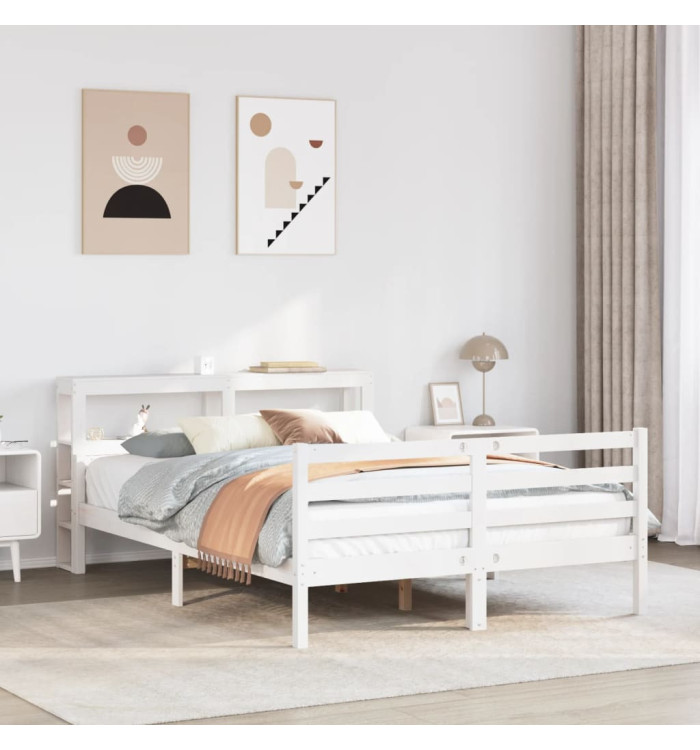 Cadre de lit avec tête de lit sans matelas 160x200 cm | Mobilier & Déco