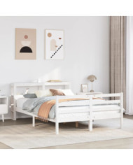 Cadre de lit avec tête de lit sans matelas 160x200 cm | Mobilier & Déco