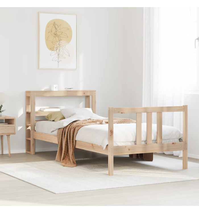 Cadre de lit avec tête de lit sans matelas 75x190 cm | Mobilier & Déco