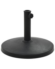 Socle rond de parasol Polyrésine 10 kg Noir | Mobilier & Déco