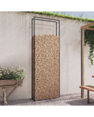 Portant de bois de chauffage Noir mat 110x28x312 cm Acier | Mobilier & Déco