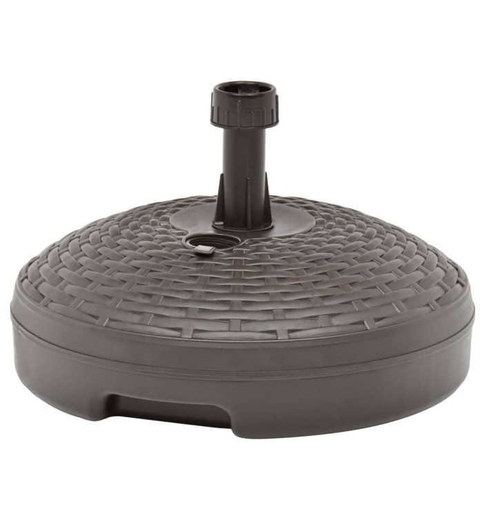 Socle de parasol rempli de sable/d'eau 20 L Plastique rotin | Mobilier & Déco