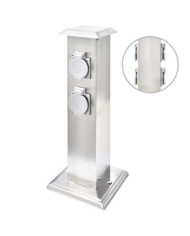 Pilier de prise de jardin Acier inoxydable | Mobilier & Déco