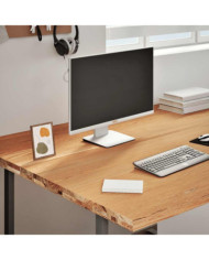 Dessus de bureau marron clair bois chêne massif rectangulaire | Mobilier & Déco