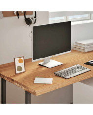 Dessus de bureau marron clair bois chêne massif rectangulaire | Mobilier & Déco