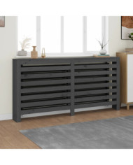 Cache-radiateur Gris 169x19x84 cm Bois massif de pin | Mobilier & Déco