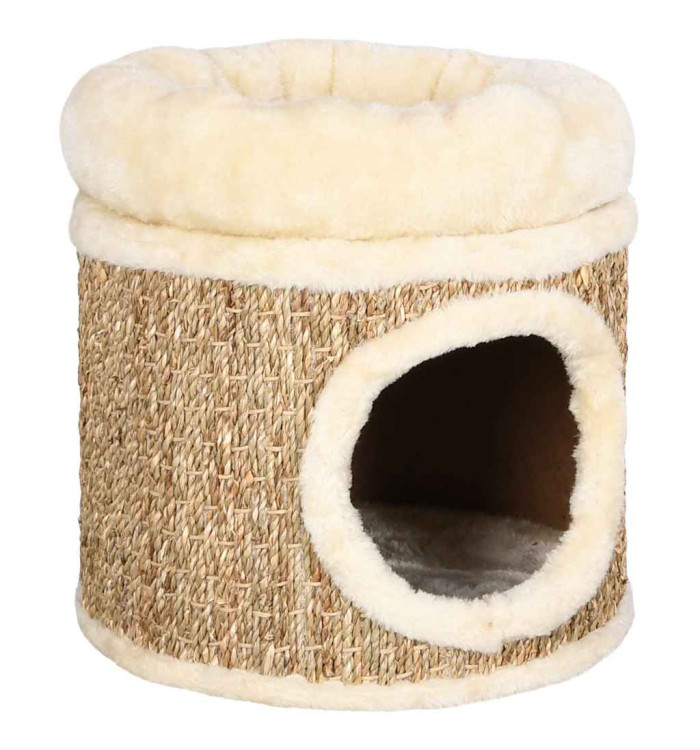Maison pour chat avec coussin de luxe 33 cm Herbiers marins | Mobilier & Déco