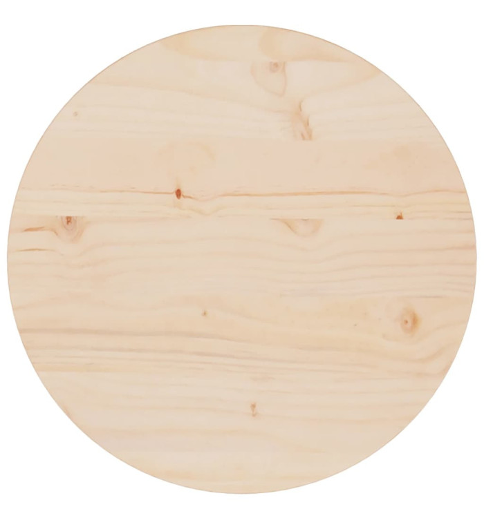 Dessus de table Ø40x2,5 cm Bois de pin massif | Mobilier & Déco