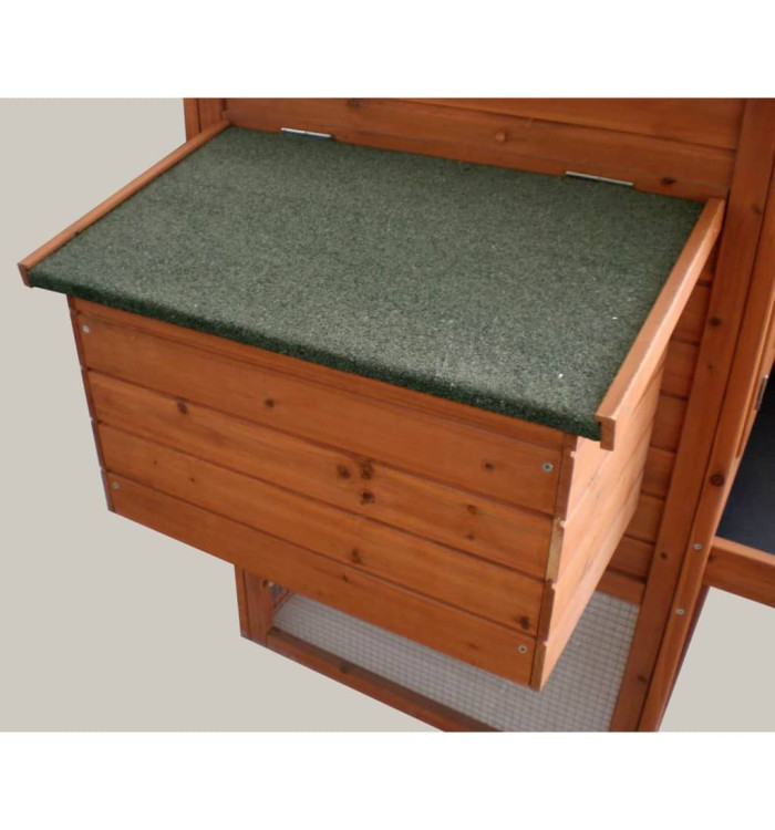 @Pet Boîte à œufs pour poulailler 62x38x41 cm Bois Marron | Mobilier & Déco