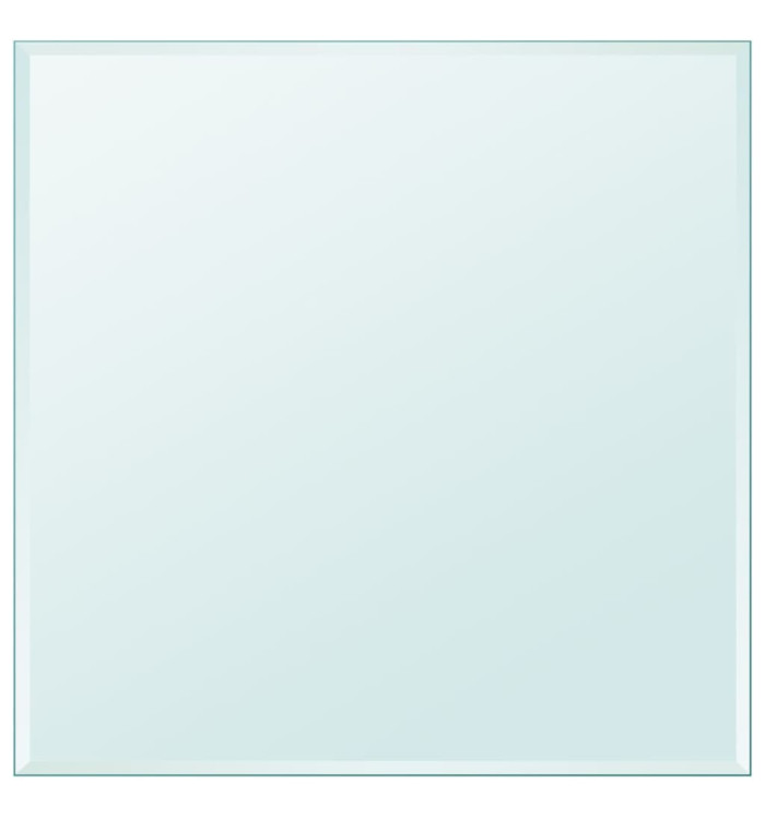 Dessus de table carré en verre trempé 700 x 700 mm | Mobilier & Déco