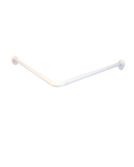 RIDDER Tringle de rideau de douche d'angle Blanc 80x80x2,5 cm | Mobilier & Déco