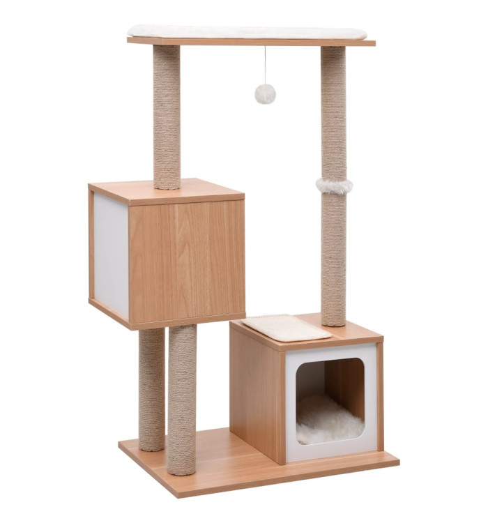 Arbre à chat avec tapis à gratter en sisal 104 cm | Mobilier & Déco