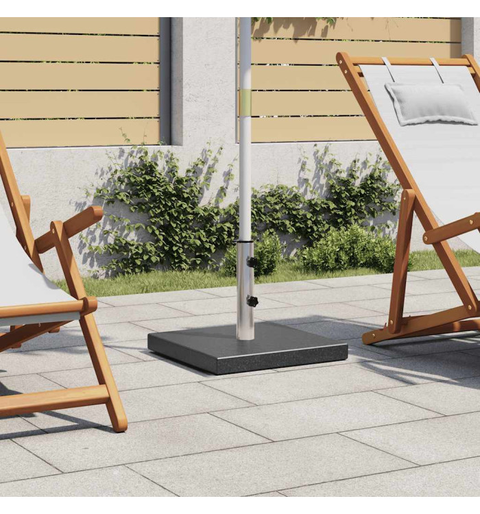 Socle de parasol Granite 28,5 kg Carré Noir | Mobilier & Déco