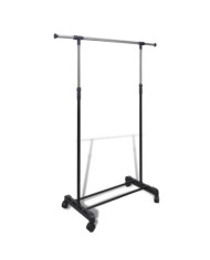 Port-manteau réglable 4 roulettes 1 rail d'accrochage | Mobilier & Déco