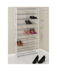HI Étagère à chaussures ondulée pour 40 paires Blanc | Mobilier & Déco