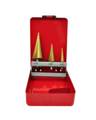Kit de 3 Forets coniques à étage HSS | Mobilier & Déco