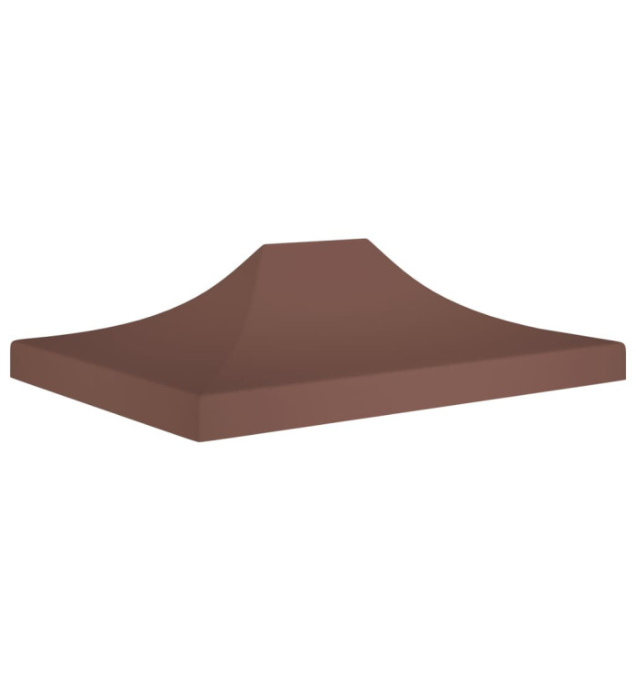 Toit de tente de réception 4x3 m Marron 270 g/m² | Mobilier & Déco
