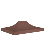 Toit de tente de réception 4x3 m Marron 270 g/m² | Mobilier & Déco