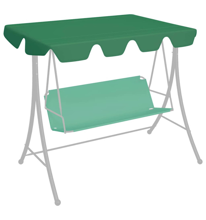 Toit de rechange de balançoire vert 150/130x105/70 cm | Mobilier & Déco