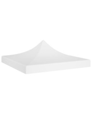 Toit de tente de réception 2x2 m Blanc 270 g/m² | Mobilier & Déco