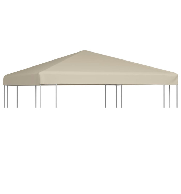 Couverture de toit de belvédère 310 g / m² 3x3 m Beige | Mobilier & Déco