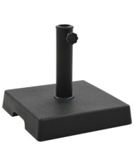 Socle carré de parasol Polyrésine 8 kg Noir | Mobilier & Déco