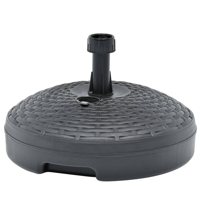 Socle de parasol rempli de sable/d'eau 20 L Plastique rotin | Mobilier & Déco