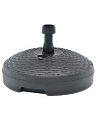 Socle de parasol rempli de sable/d'eau 20 L Plastique rotin | Mobilier & Déco