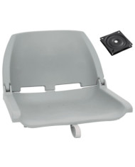 Ensemble de sièges de bateau pliables lot de 2 gris | Mobilier & Déco