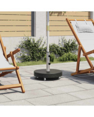 Socle de parasol Granite 30 kg Rond Noir | Mobilier & Déco