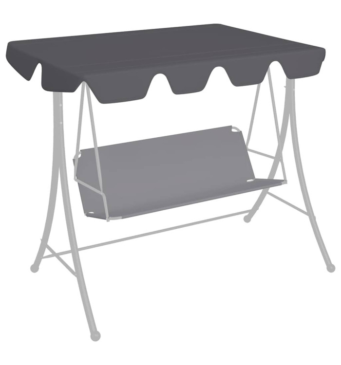 Toit rechange balançoire anthracite 150/130x105/70 cm | Mobilier & Déco