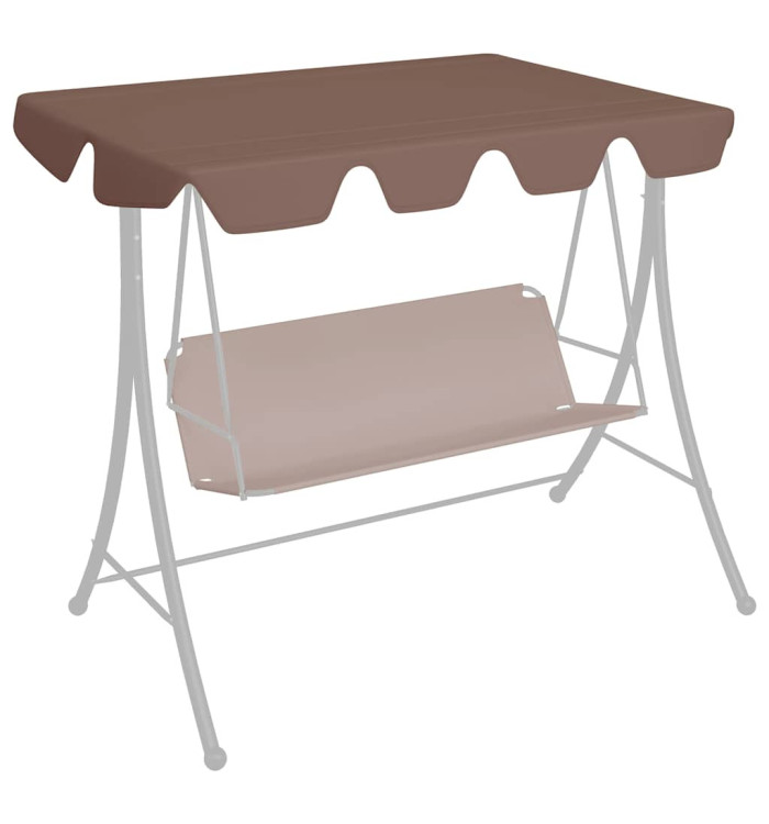 Toit de rechange de balançoire marron 150/130x105/70 cm | Mobilier & Déco
