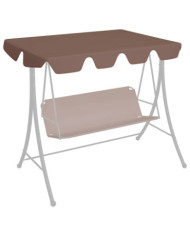 Toit de rechange de balançoire marron 150/130x105/70 cm | Mobilier & Déco