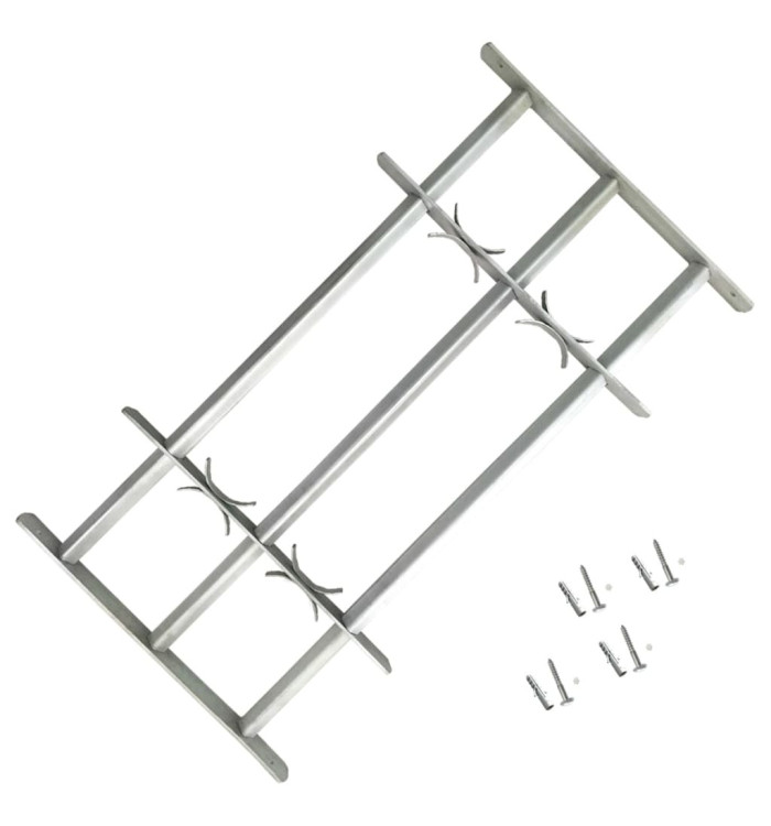 Grille réglable de sécurité de fenêtres et 3 barres 1000-1500mm | Mobilier & Déco