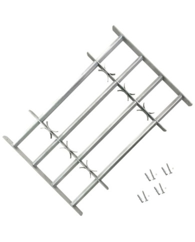 Grille réglable de sécurité de fenêtres et 4 barres 700-1050 mm | Mobilier & Déco