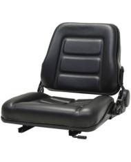 Siège de tracteur et de chariot élévateur dossier réglable noir | Mobilier & Déco